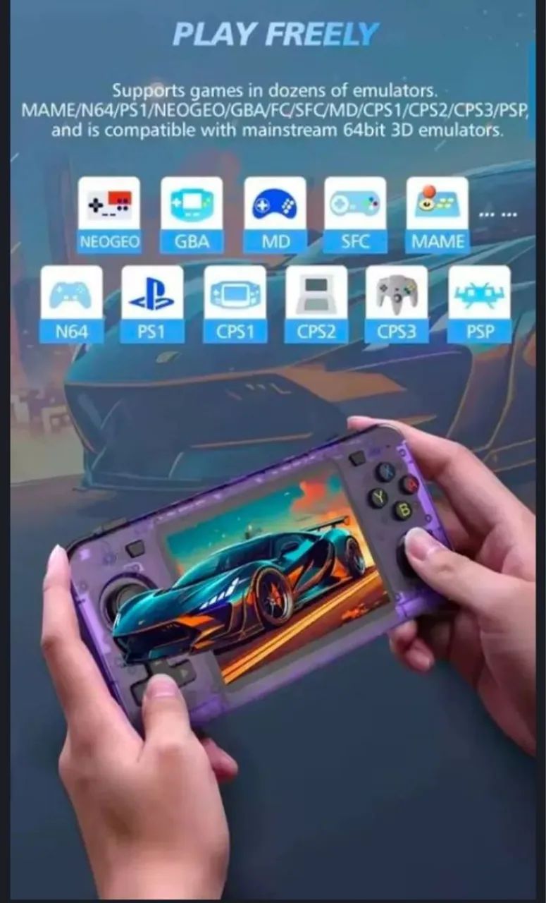 Console Retro R36H (128GB) + kit proteção - Foto 5