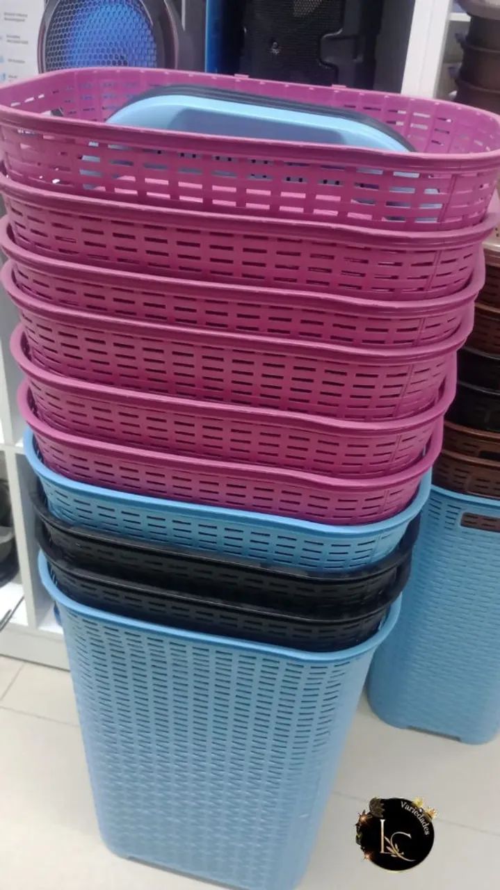 CESTO DE ROUPAS 60 LITROS - Foto 4