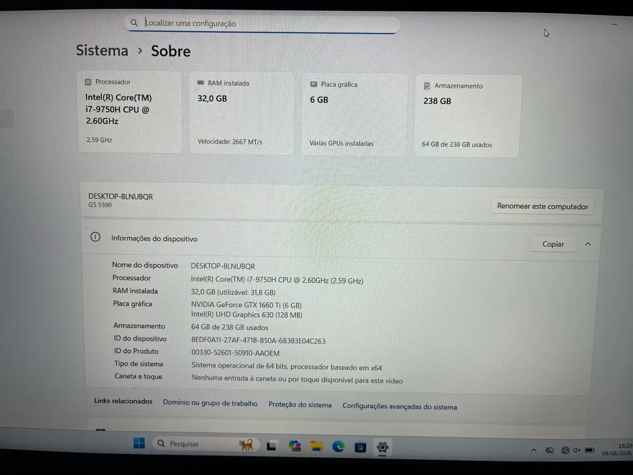 Notebook Dell G5 i7 - Foto 4