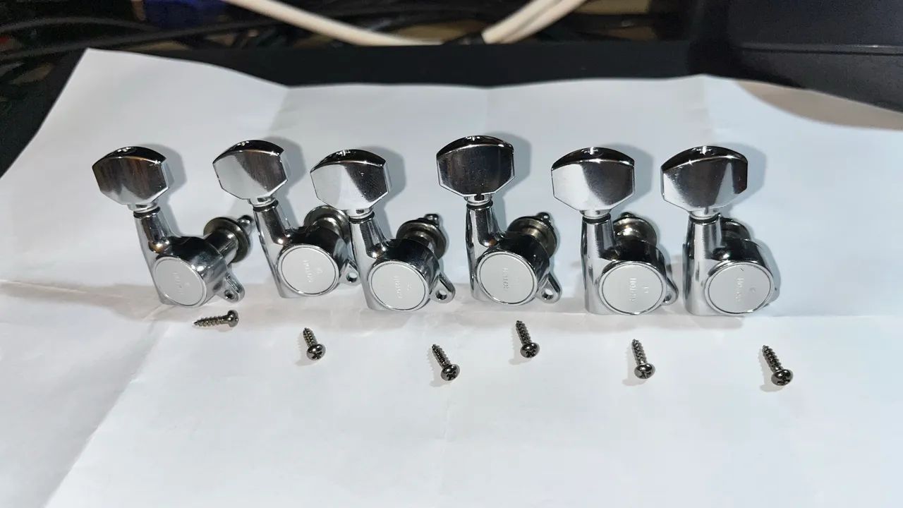 Tarraxa Guitarra Gotoh Sg381mg-07-l6 Cr C/ Trava 6 Em Linha