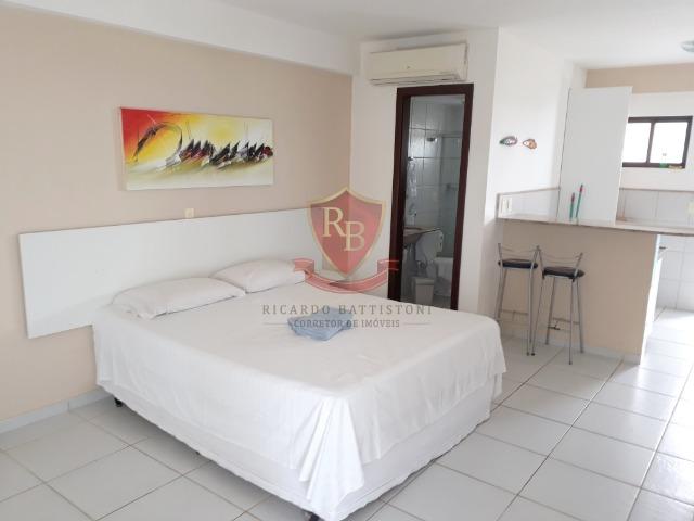 Flat mobiliado em Ponta Negra, lado sombra, linda vista - Foto 4