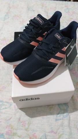 Tênis Adidas performance falcon Azul-marinho - Foto 6