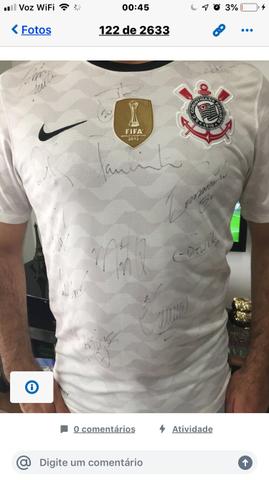 Camisa Oficial de 2012 do Corinthians Autografada