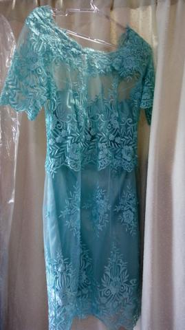 Vestido de festa Azul Tiffany