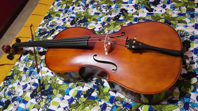 Violoncelo Eagle CE 300 4/4 c/ Acessórios GRÁTIS. Cor Envelhecido. Já Regulado por Luthier - Foto 6