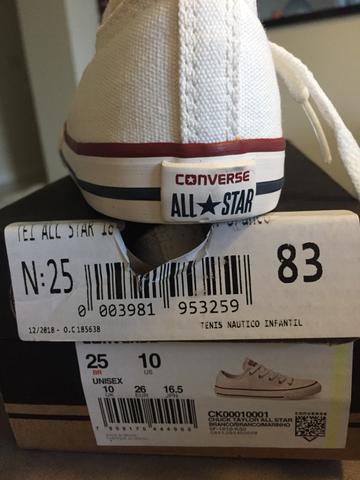 Tênis all star chuck taylor tamanho 25 - Foto 5