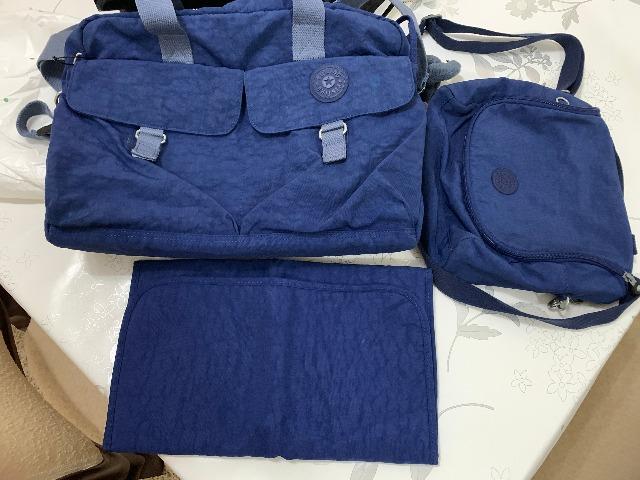 Bolsa de maternidade Kipling Azul com lancheira
