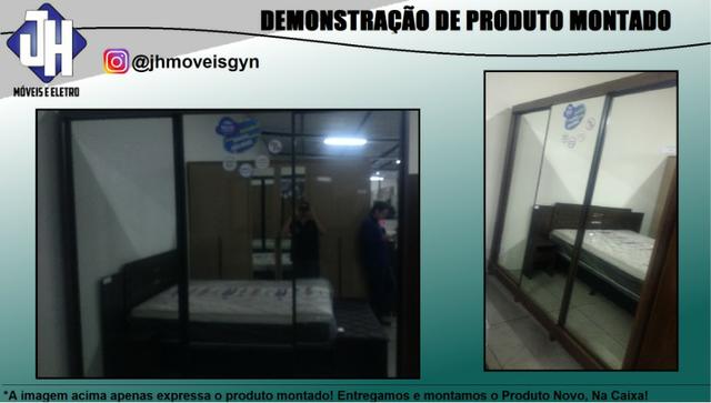Guarda Roupa 100% MDF 3 portas espelhos inteiriços - Foto 4