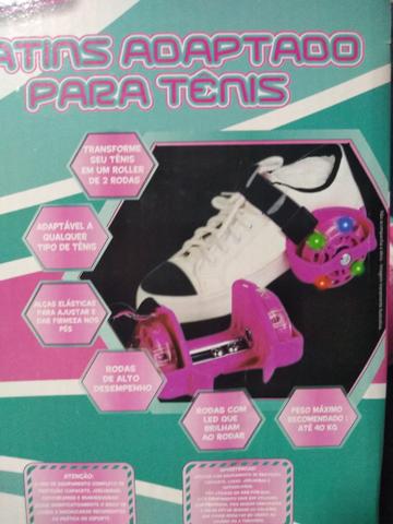 Kit Proteção Infantil + Patins Adaptado para tênis - Foto 5