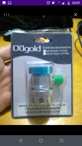 Conector pra dar carga de gás de ar condicionado automotivo