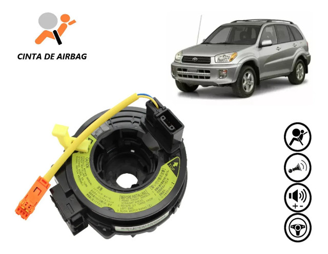 Cinta Fita Airbag Buzina Toyota Rav4 Sport 2.4l 2000 A 2004