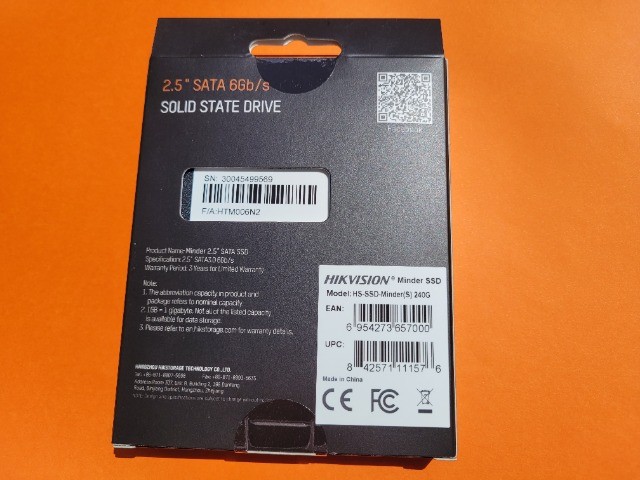 SSD Hikvision 240GB (2.5" Sata III) (NOVO-lacrado) - Foto 2