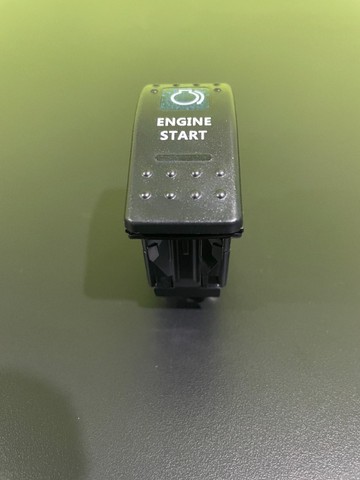 Botão Interruptor + LED 12V/20A - 24V/10A Barco Lancha Motor - Foto 2