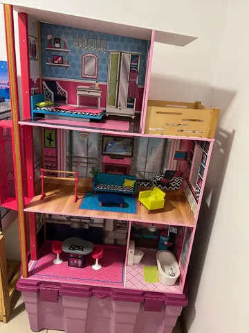 Antiga Maleta Quarto Da Barbie Anos 90 Mattel Casa De Boneca