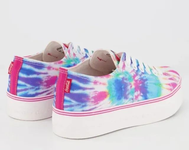 Tênis Coca Cola Plataforma Tie Dye -Tam 39 - Foto 2