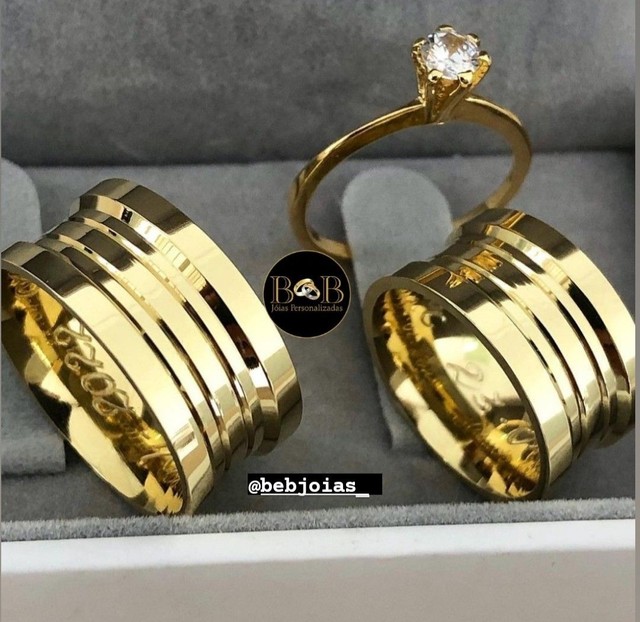 ALIANÇAS DE MOEDA PERSONALIZADAS ? @BEBJOIAS_