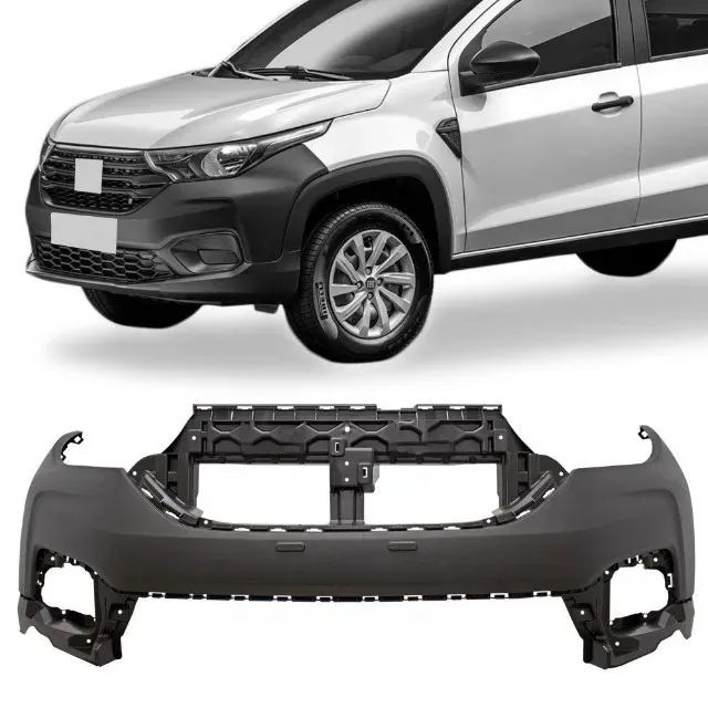 Parachoque Dianteiro Superior Fiat Strada 2021 - Preto - R2A