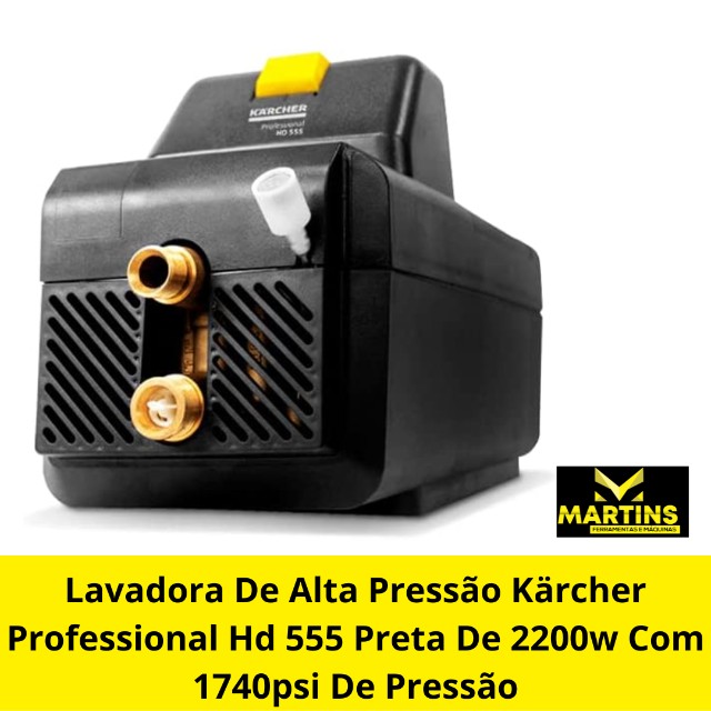Lavadora De Alta Pressão Kärcher Professional Hd 555 Preta De 2200w Com 1740psi De Pressão