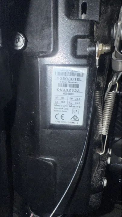 Motor de popa Mercury 50hp 4 tempos - Foto 7