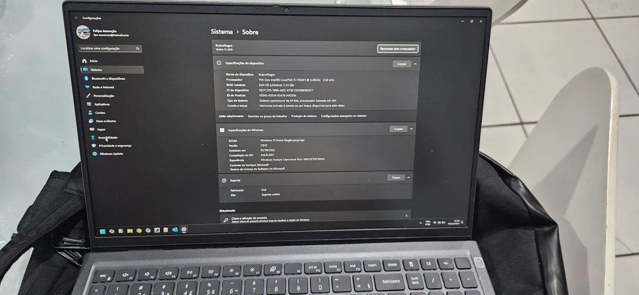 Notebook Dell com mouse e mochila - Foto 2