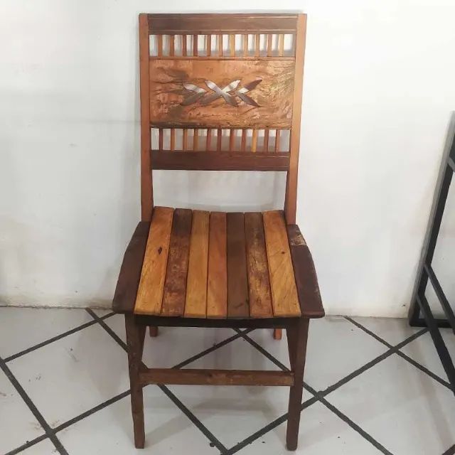 Cadeira Ana Folha Verniz Imbuia - Foto 2
