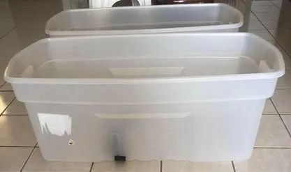 Baús grandes de plástico com tampa - Foto 4