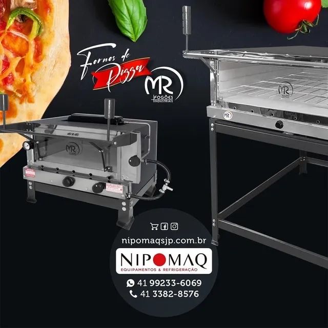 FORNO DE GUILHOTINA A GÁS UMA CÂMARA 80X60X25 FR/LAT AÇO INOX - METALMAQ  - Foto 6