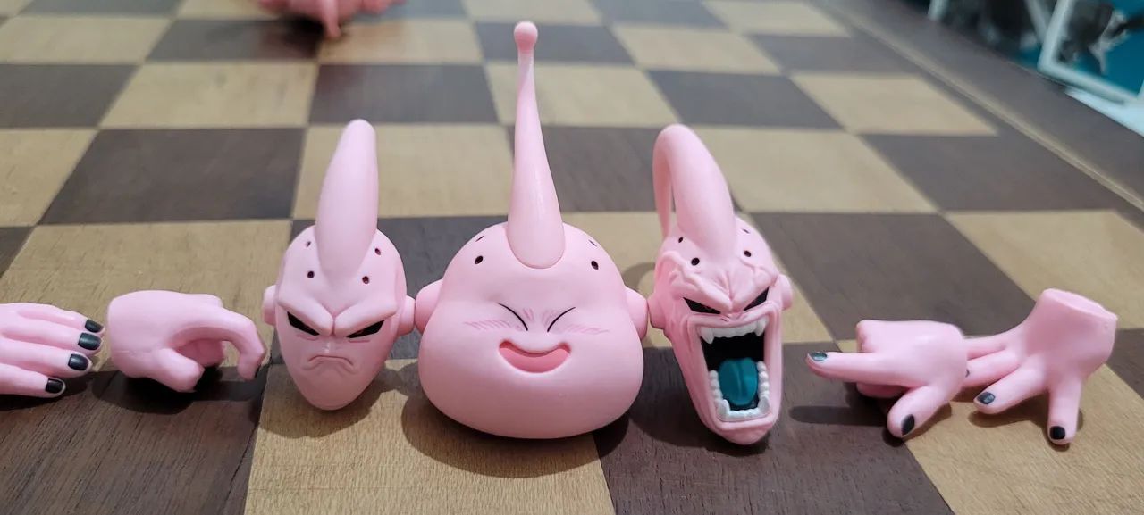 Cabeças Super Majin Boo Sh Figuarts Bandai Boneco Original - Foto 4