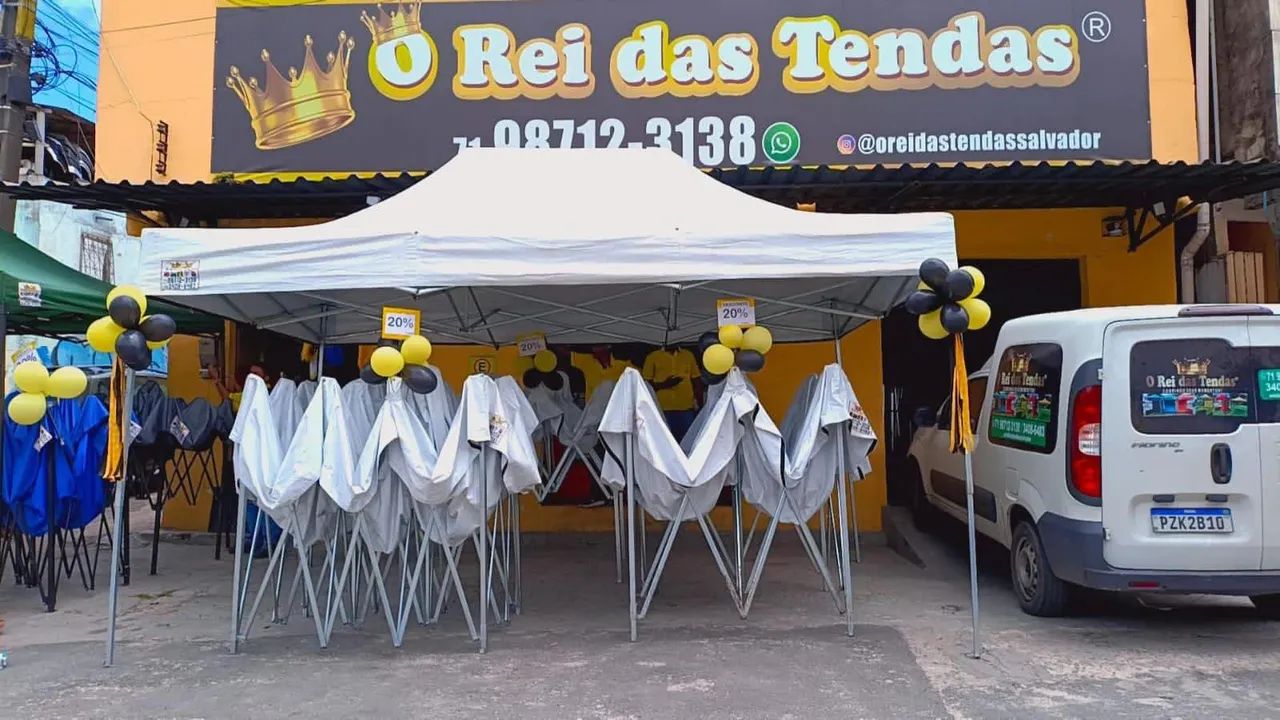 Tenda sanfonada 3x3 M Novo -OFERTA Ideal para eventos! - Foto 2