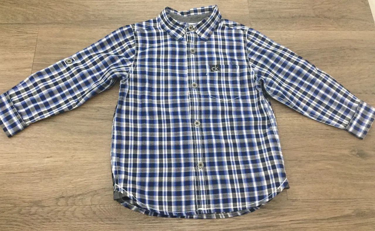 Camisa Social infantil Calvin klein