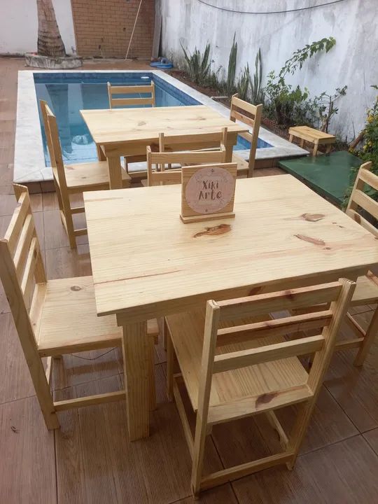 CUNJUNTO DE MESA COM QUATRO CADEIRAS  - Foto 2