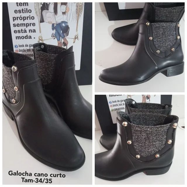 Looks com best sale galocha cano curto