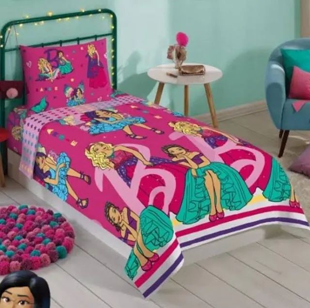 jogo de cama da Barbie