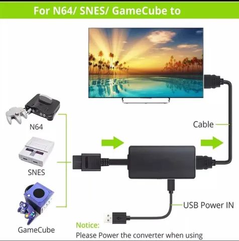 Adaptador HDMI para super Nintendo e n64 - Foto 2