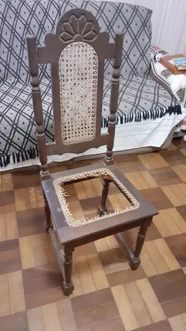 Cadeira antiga palhinha - Foto 3