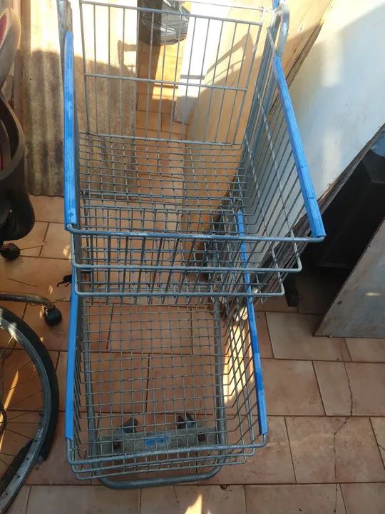 2 Carrinho de supermercado 2 andares