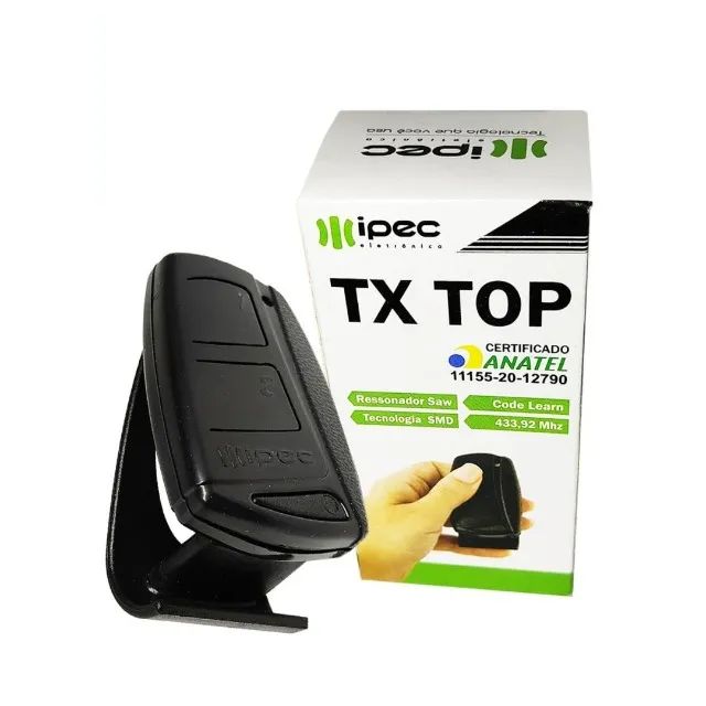 Controle Portao Universal 433mhz TX Top Ipec -novo - Foto 3