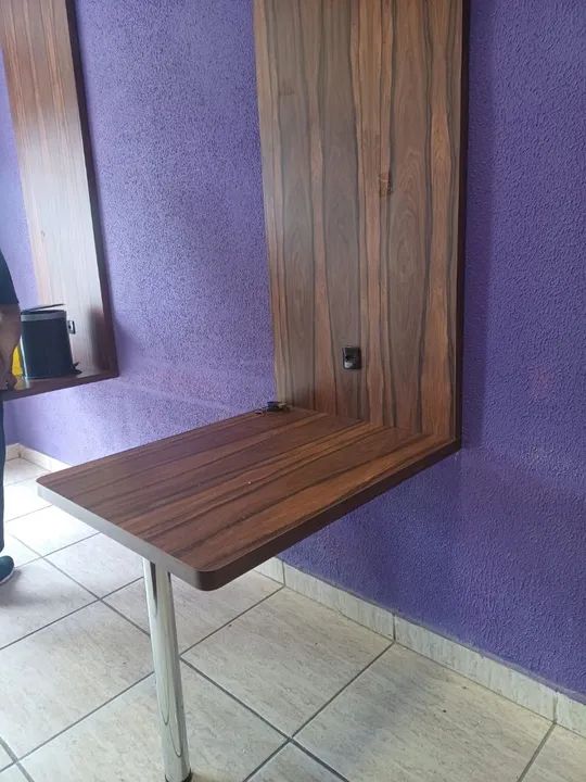 Conjunto Profissional: Mesa para Comércio + Placa em MDF (Semi-novas) - Foto 2