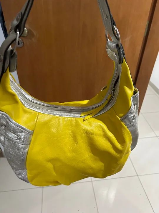 Bolsa Amarelo e Prata - Foto 5