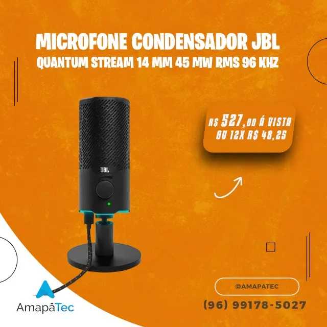 Microfone Condensador JBL Quantum Stream