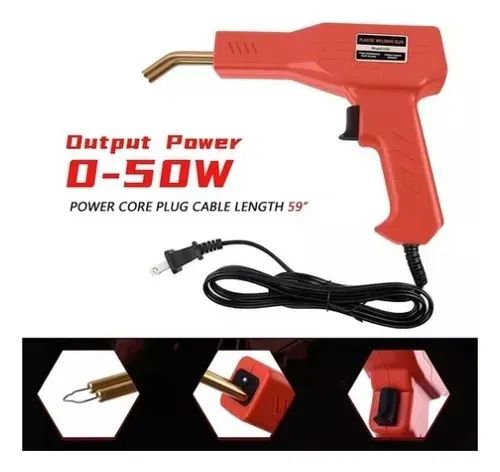 Pistola Para Soldar Para-choques E Plásticos Com 400 Grampos - Foto 2