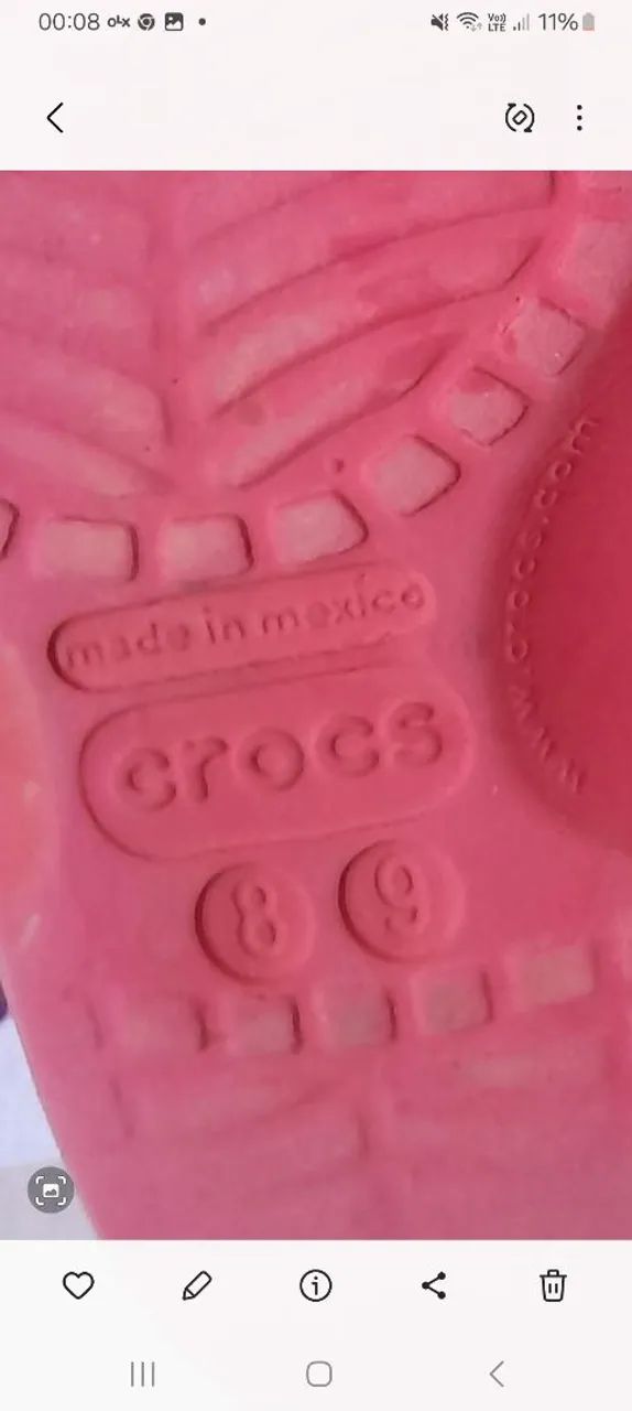 Crocs Infantil Rosa - Foto 3