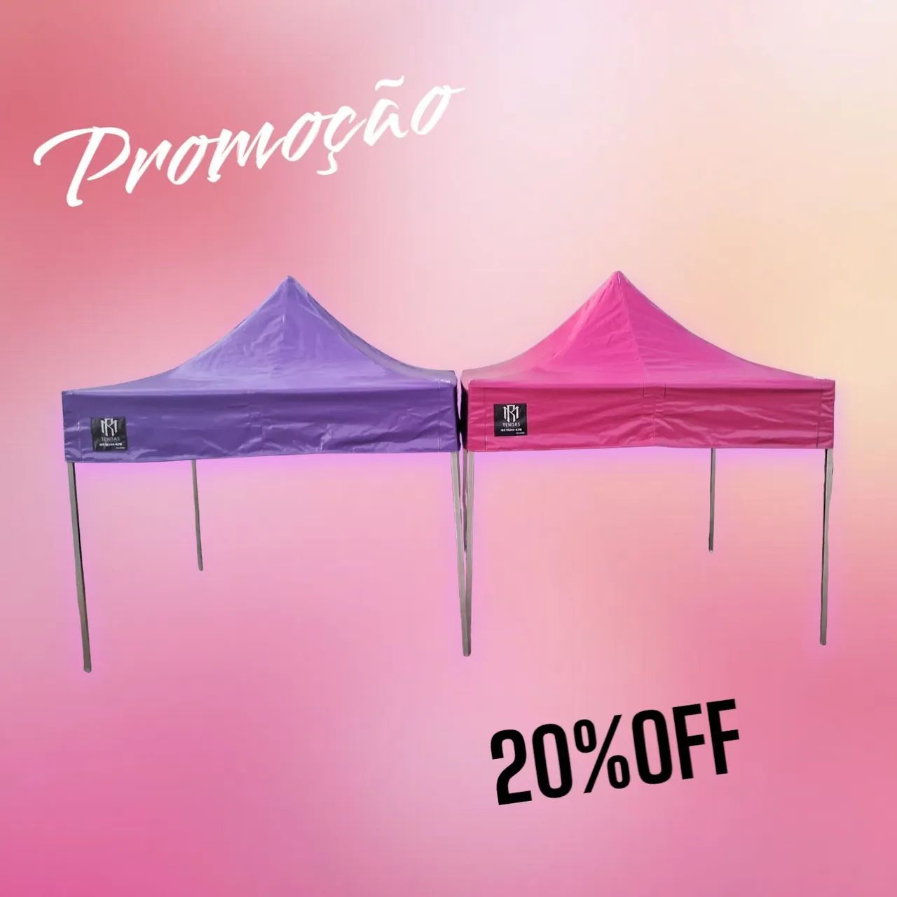 Tendas Sanfonadas Black Friday - 20% OFF - Foto 2