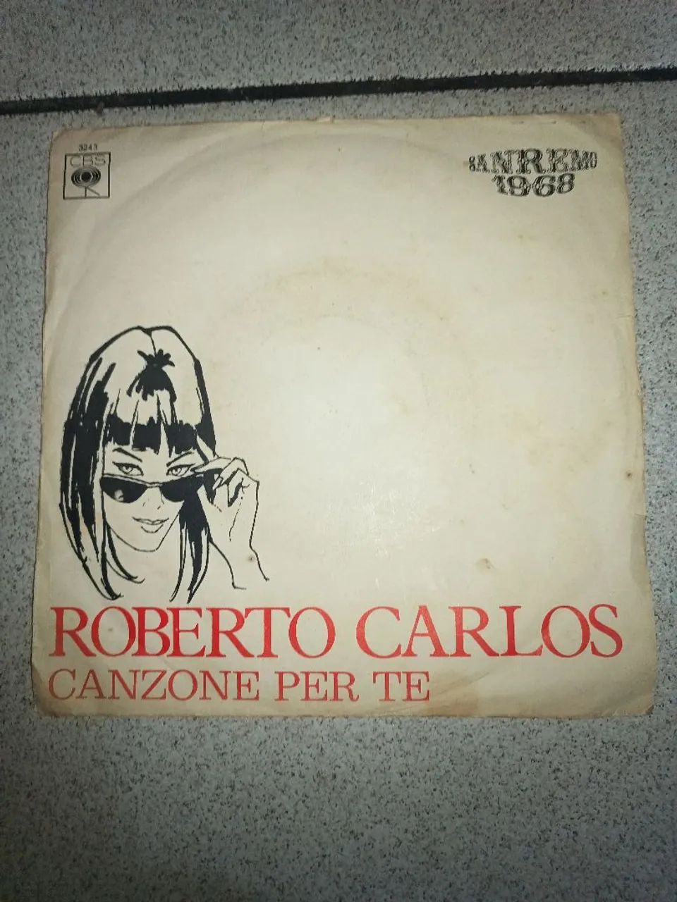 Compacto vinil Roberto Carlos Canzone per te/Tempo de saber Amare