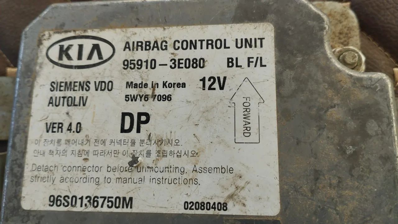 Módulo airbag sorento<br>95910-3E080