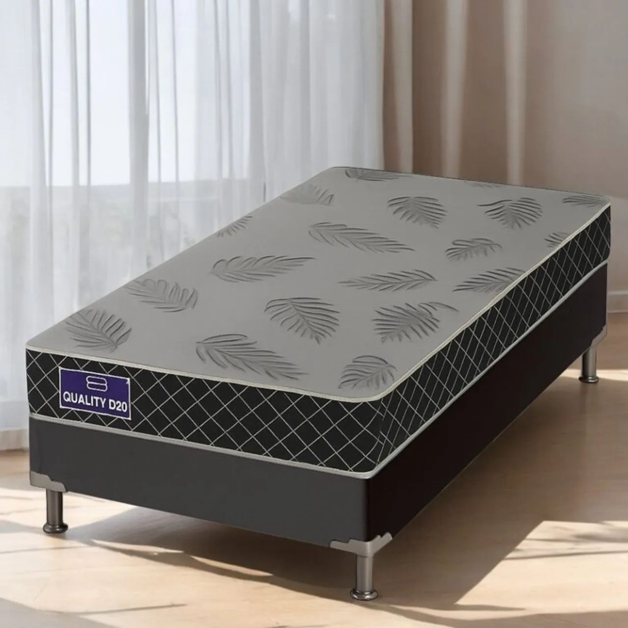 Colchão Solteiro D20 + Base Box OFERTA tt32 - Foto 3