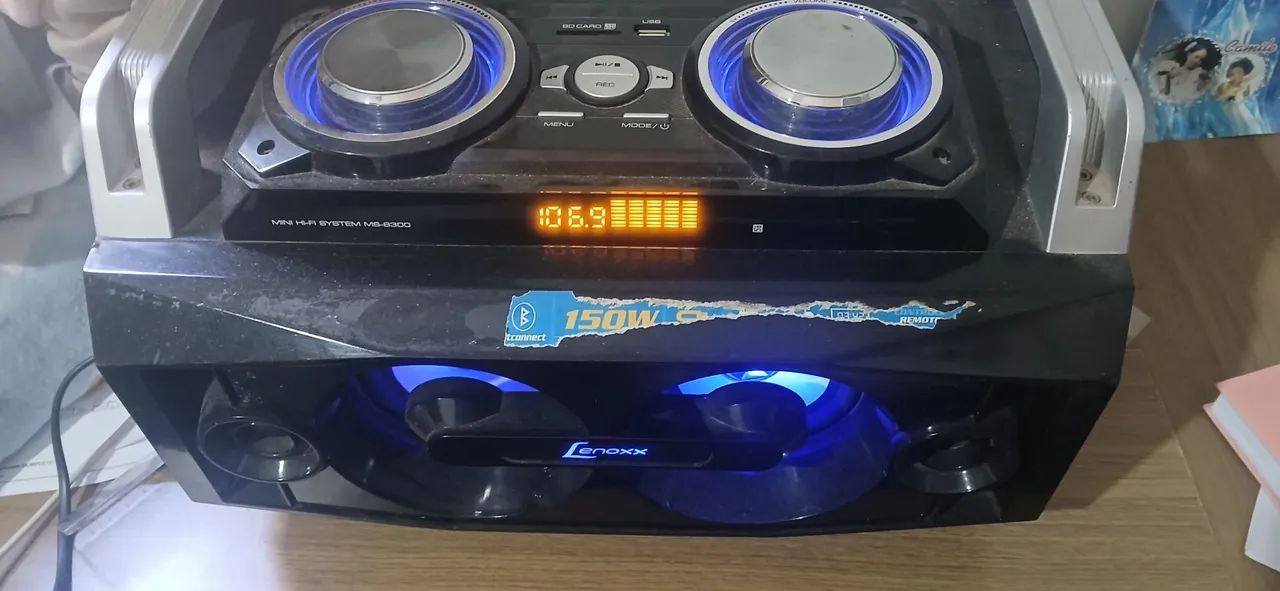 Caixa de Som Lenoxx com Bluetooth - Foto 2