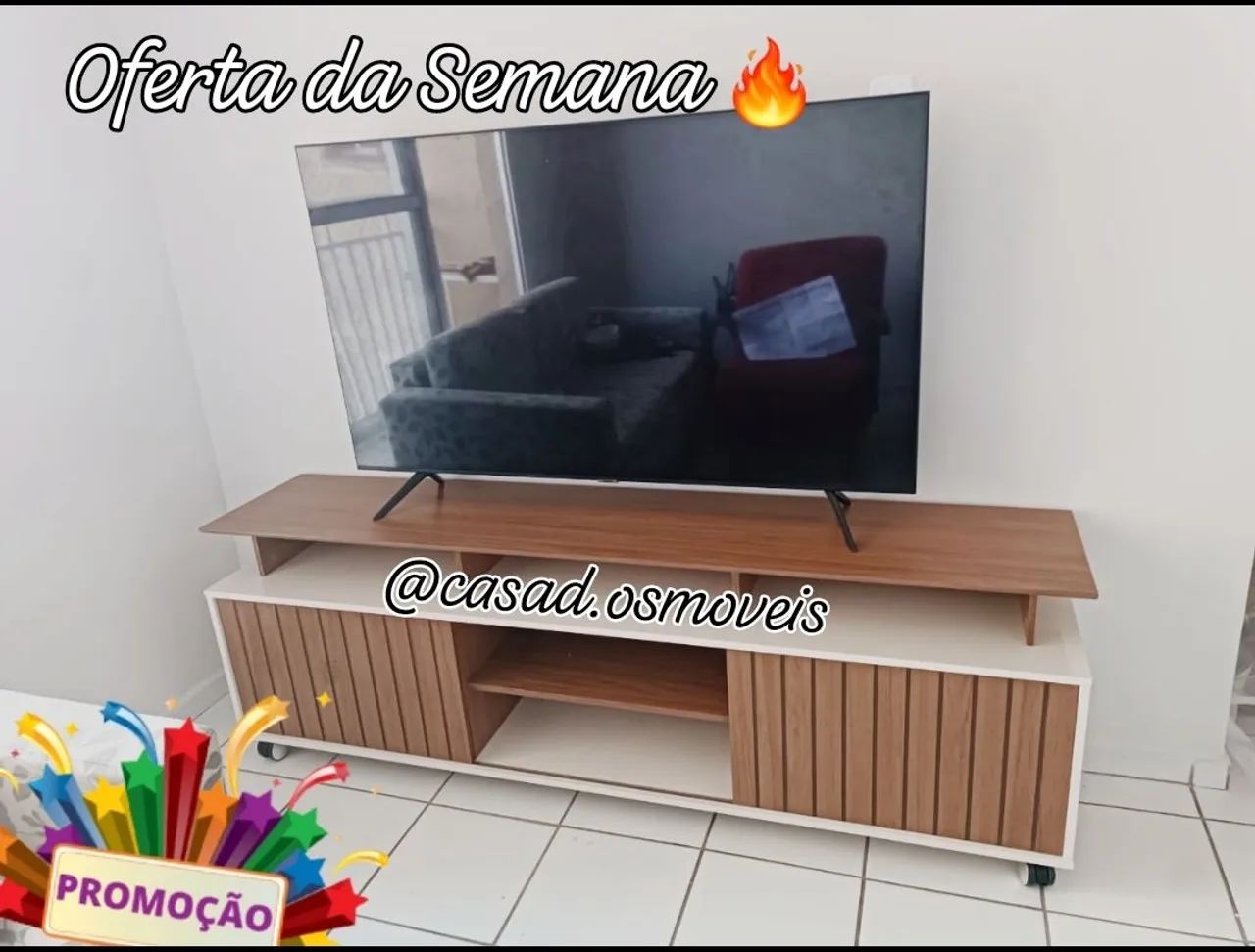 Rack para TV com design moderno e funcional