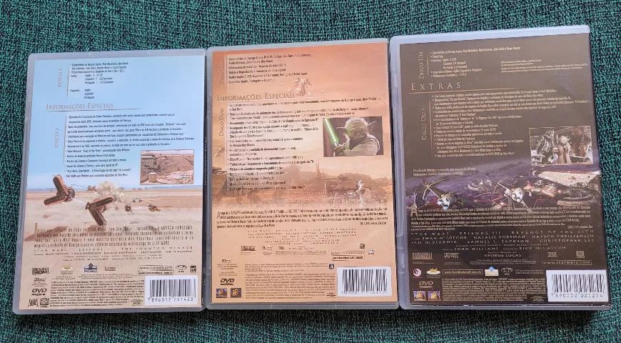 03 DVDs  - Star Wars -TRILOGIA - Foto 2