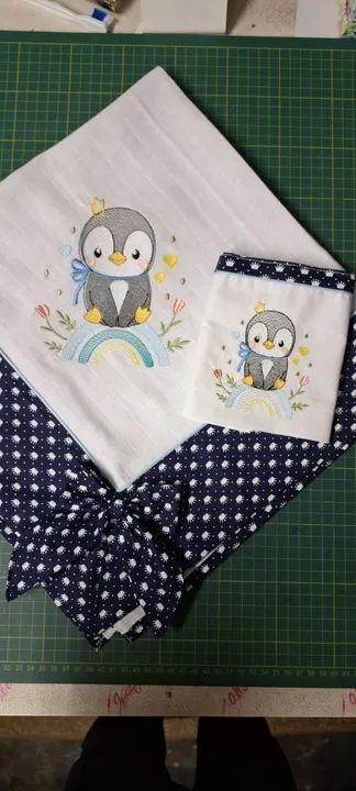 Kit de fralda para passeio + fralda de boca para bebê 